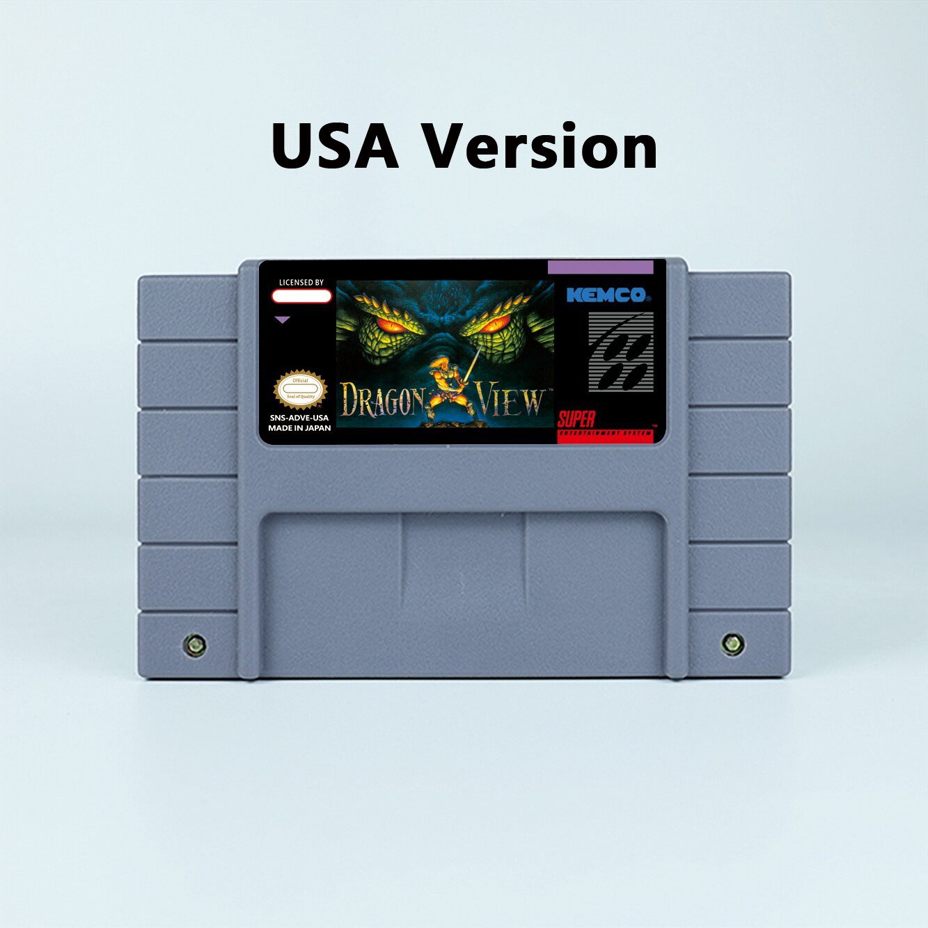 Dragon View Action Game USA Version Cartridge for SNES Game Consoles