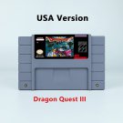Dragon Quest III RPG Game USA Version Cartridge for SNES Game Consoles