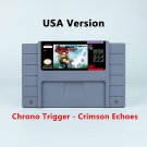 Chrono Trigger Crimson Echoes RPG Game USA Version Cartridge for SNES Game Consoles