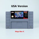 Mega Man X Action Game USA Version Cartridge for SNES Game Consoles