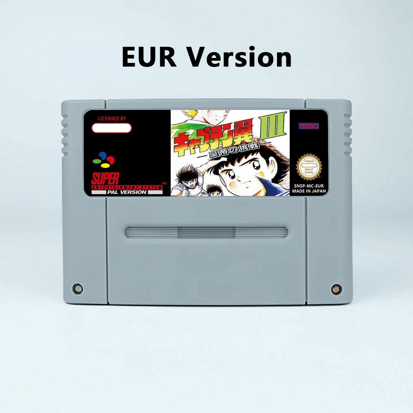 Captain Tsubasa III - Challenge of Kaiser Action Game EUR Version Cartridge for SNES Game Consoles