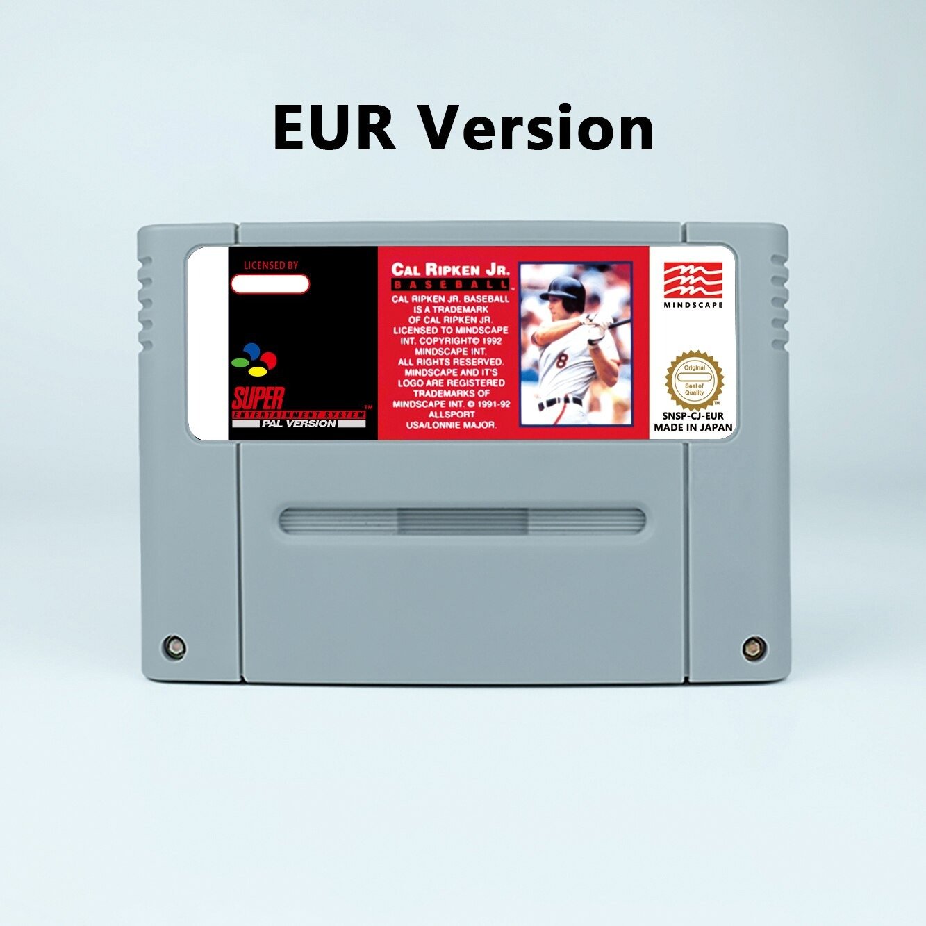 Cal Ripken Jr. Baseball Action Game EUR version Cartridge for SNES Game Consoles