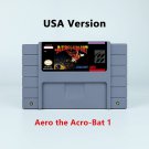 Aero the Acro-Bat 1 Action Game USA Version Cartridge for SNES Game Consoles