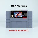Aero the Acro-Bat 2 Action Game USA Version Cartridge for SNES Game Consoles
