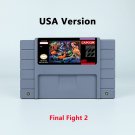 Final Fight 2 Action Game USA Version Cartridge for SNES Game Consoles