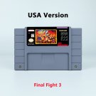 Final Fight 3 Action Game USA Version Cartridge for SNES Game Consoles