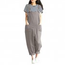Plus Size 90s Overals for women, Grey