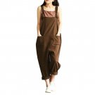 Plus Size 90s Overals for women, Coffee