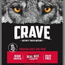 Crave High Protein Beef Adult Grain Free Dry Dog Food, 22-lb bag