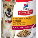 Hill's Science Diet Adult Chicken & Barley Entree Canned Dog Food, 13-oz can, case of 24