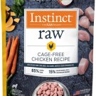 Instinct Frozen Raw Bites Grain-Free Cage-Free Chicken Recipe Dog Food, 3 x 6-lb bag