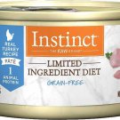 Instinct Limited Ingredient Diet Pate Real Turkey Wet Canned Cat Food, 3-oz can, case of 48