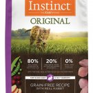 Instinct Original Grain-Free Recipe with Real Rabbit Freeze-Dried Raw Coated Dry Cat Food, 10-lb bag