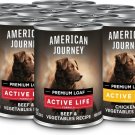 American Journey Poultry & Beef Variety Pack Canned Dog Food, 12.5-oz, two case of 24