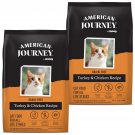 American Journey Turkey & Chicken Recipe Grain-Free Dry Cat Food, 12-lb bag, bundle of 2