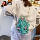New fashion funny personality cactus shoulder bag