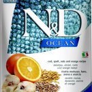 Farmina N&D Ocean Codfish & Orange Ancestral Grain Medium & Maxi Adult Dry Dog Food, 26.5-lb