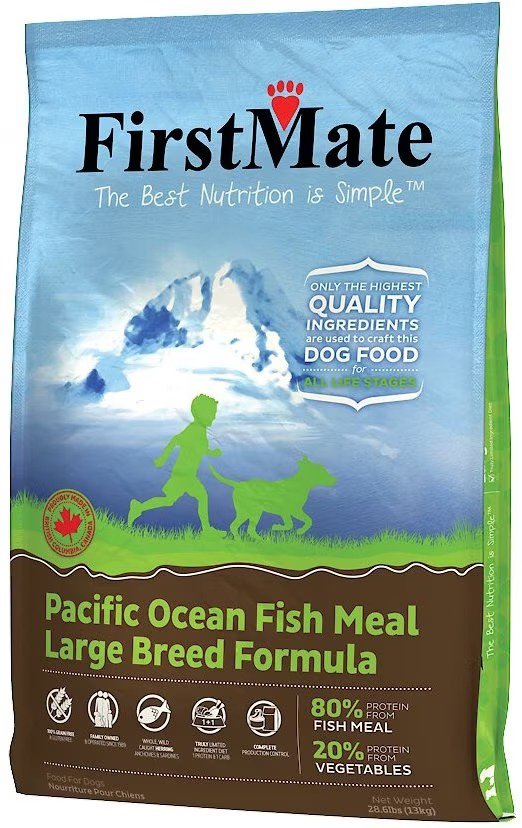 FirstMate Large Breed Limited Ingredient Diet Pacific Ocean Fish Meal Dry Dog Food, 28.6-lb bag