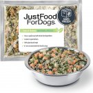JustFoodForDogs Tofu & Quinoa Frozen Human-Grade Fresh Vegan Dog Food, 18-oz pouch, case of 7