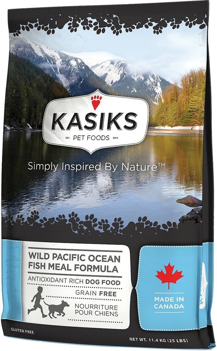 Kasiks Grain-Free Wild Pacific Ocean Meal Formula Dry Dog Food, 25-lb bag