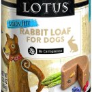 Lotus Rabbit Loaf Grain-Free Canned Dog Food, 12.5-oz, case of 12