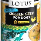 Lotus Wholesome Chicken & Asparagus Stew Grain-Free Canned Dog Food, 12.5-oz can, case of 12