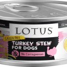 Lotus Wholesome Turkey Stew Grain-Free Canned Dog Food, 5.5-oz can, case of 24