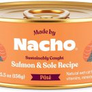 Made by Nacho Sustainably Caught Salmon & Sole Recipe Pate Wet Cat Food, 5.5-oz can, case of 24