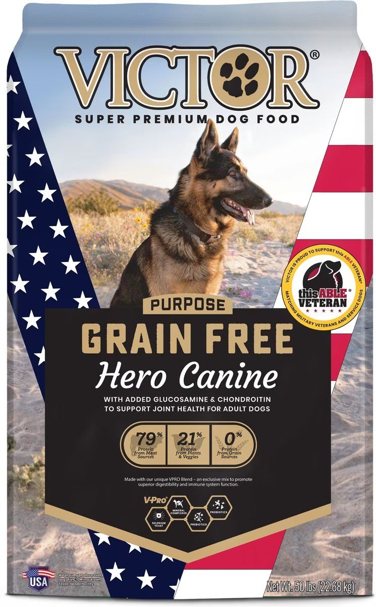 VICTOR Purpose Hero Grain-Free Dry Dog Food, 50-lb bag