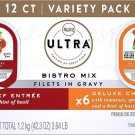 Nutro Ultra Filets in Gravy Bistro Mix Variety Pack Adult Wet Dog Food, 3.5-oz tray, two case of 12