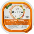 Nutro Ultra Grain-Free Chicken Entree Pate with Toppers Adult Wet Dog Food, 3.5-oz, case of 24