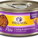 Wellness Complete Health Turkey & Salmon Formula Canned Cat Food, 3-oz can, case of 48
