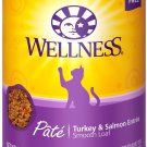 Wellness Complete Health Turkey & Salmon Formula Canned Cat Food, 12.5-oz can, case of 24
