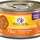 Wellness Complete Health Pate Chicken Entree Grain-Free Canned Cat Food, 3-oz can, case of 48