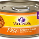Wellness Complete Health Pate Chicken Entree Grain-Free Canned Cat Food, 5.5-oz can, case of 24