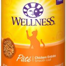 Wellness Complete Health Pate Chicken Entree Grain-Free Canned Cat Food, 12.5-oz can, case of 24