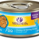 Wellness Complete Health Chicken & Herring Formula Canned Cat Food, 3-oz can, case of 48