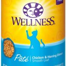 Wellness Complete Health Chicken & Herring Formula Canned Cat Food, 12.5-oz can, case of 24