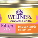 Wellness Complete Health Kitten Chicken Entrée Canned Wet Cat Food, 5.5-oz can, case of 24