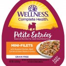 Wellness Petite Entrees Mini-Filets with Roasted Chicken, Beef Wet Dog Food, 3-oz, case of 24