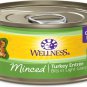 Wellness Minced Turkey Entree Grain-Free Canned Cat Food, 5.5-oz, case of 24