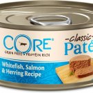 Wellness CORE Natural Whitefish Salmon & Herring Pate Canned Kitten & Cat Food, 5.5-oz, case of 24