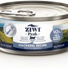 Ziwi Peak Mackerel Recipe Canned Cat Food, 3-oz can, case of 24