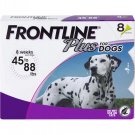 FRONTLINE Plus Flea and Tick Treatment for Large Dogs Up to 45 to 88 lbs., 8 Treatments