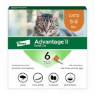 Advantage II Vet-Recommended Flea Treatment & Prevention for Small Cats, Count of 6