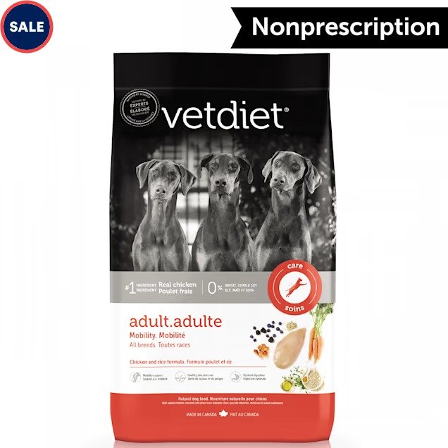 Vetdiet Care Mobility Chicken and Rice Dry Adult All breeds Dog Food, 30 lbs.