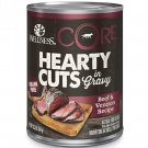 Wellness CORE Natural Grain Free Beef & Venison Hearty Cuts Dog Food, 12.5 oz., Case of 12