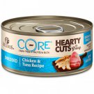 Wellness CORE Hearty Cuts Natural Grain Free Chicken & Tuna Wet Cat Food, 5.5 oz., Case of 24