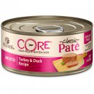 Wellness CORE Natural Grain Free Turkey & Duck Pate Wet Cat Food, 5.5 oz., Case of 24