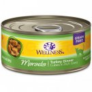 Wellness Natural Canned Grain Free Morsels Turkey Dinner Wet Cat Food, 5.5 oz., Case of 24